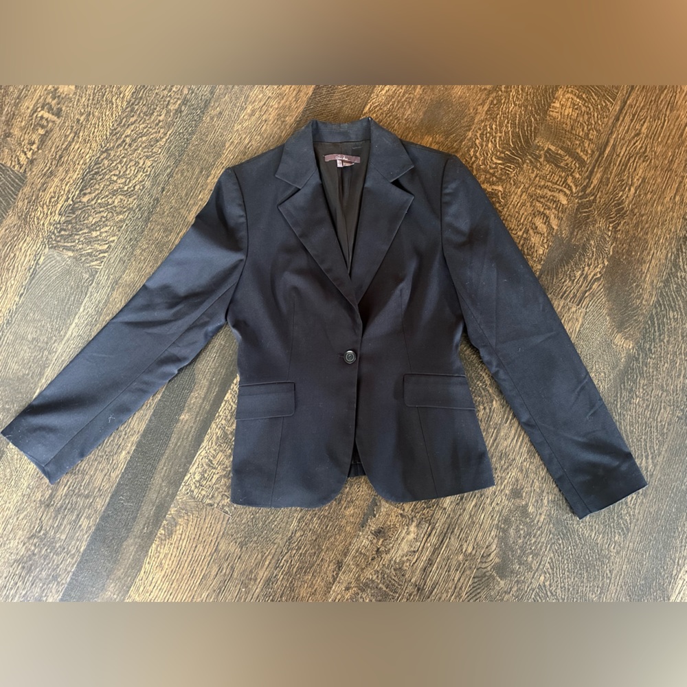 Black Pant Suit - Vintage Zara (circa 1999) - Sise 6